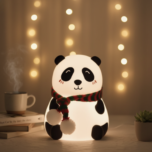 Cute Panda Silicone Night Light Lamp