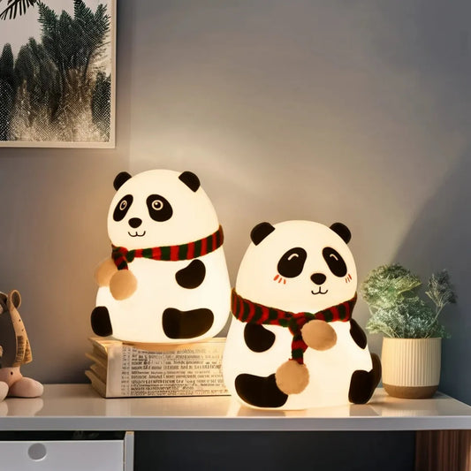 Cute Panda Silicone Night Light Lamp