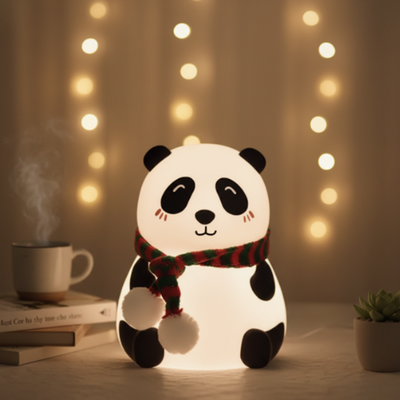 Cute Panda Silicone Night Light Lamp