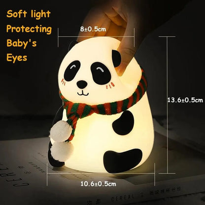Cute Panda Silicone Night Light Lamp
