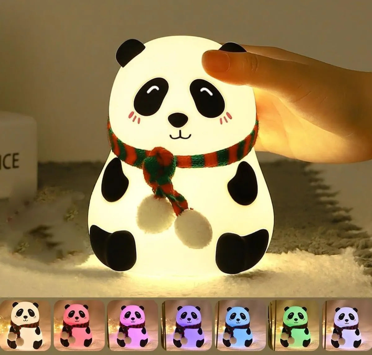 Cute Panda Silicone Night Light Lamp