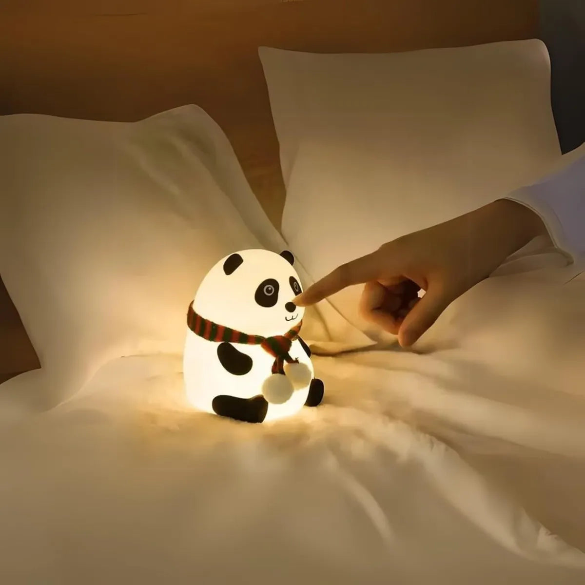 Cute Panda Silicone Night Light Lamp