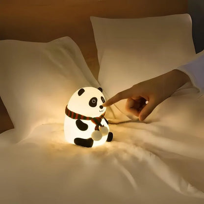 Cute Panda Silicone Night Light Lamp